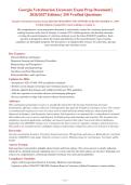 Georgia Veterinarian Licensure Exam 2026-2027 QUESTIONS AND ANSWERS ALREADY GRADED A&plus;&period; 100&percnt;&NewLine;Verified Solutions &vert; Updated Per Latest Guidelines &vert; Graded A&plus;