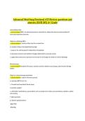 Advanced Med-Surg Proctored ATI Review Questions and Answers &lpar;NUR 265&rpar; A&plus; Grade &vert; Complete ATI Medical-Surgical Nursing Study Guide