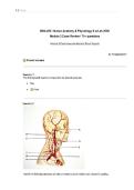 BIOL 252 Human Anatomy & Physiology II w&sol;Lab &vert; Module 3 Exam &NewLine;Review 70&plus; Questions and Answers -Summary &vert; LockDown Browser &vert; &NewLine;Portage Learning