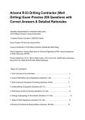 Arizona R-53 Drilling Contractor &lpar;Well Drilling&rpar; Exam Practice 200 Questions with Correct Answers & Detailed Rationales&period;pdf&NewLine;&NewLine;