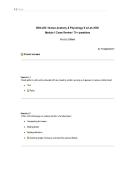 BIOL 252 Human Anatomy & Physiology II w&sol;Lab &vert; Module 1 Exam &NewLine;Review 70&plus; Questions and Answers -Summary &vert; LockDown Browser &vert; &NewLine;Portage Learning