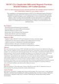 NR 547 CEA Differential Diagnosis Practicum 2026-2027 QUESTIONS AND ANSWERS ALREADY GRADED A&plus;&period;&NewLine;100&percnt; Verified Solutions &vert; Updated Per Latest Guidelines &vert; Graded A&plus;