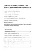 Arizona R-30 Masonry Contractor Exam 200 Practice Questions with Verified Answers & Detailed Rationales&period;pdf&NewLine;&NewLine;