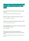 CMN 568 ACTUAL EXAM QUESTIONS AND&NewLine;CORRECT ANSWERS COMPLETE STUDY&NewLine;GUIDE&NewLine;