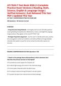 ATI TEAS 7 Test Bank 2026 &vert; 5 Complete Practice Exam Versions &vert; Reading&comma; Math&comma; Science&comma; English & Language Usage &vert; Verified Answers &vert; Just Released This Year PDF &vert; Updated This Year