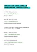 CMN 568 EXAM SCRIPT COMPLETE&NewLine;QUESTIONS AND ANSWERS GRADED A&plus;
