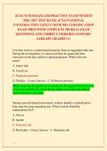 ACSA NCSO EXAM AND PRACTICE EXAM NEWEST &NewLine;2026&sol; 2027 TEST BANK&vert; ACSA &lpar;NATIONAL &NewLine;CONSTRUCTION SAFETY OFFICER&rpar; CERTIFICATION &NewLine;EXAM PREP WITH COMPLETE 300 REAL EXAM &NewLine;QUESTIONS AND CORRECT VERIFIED ANSWERS&sol; &NewLine;ALREADY GRADED A&plus; 