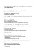 BIO 110 EVOLUTION EXAM QUESTIONS AND ANSWERS &vert; COMPLETE EVOLUTION STUDY GUIDE 2026&sol;2027