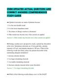 CNIM UPDATED ACTUAL QUESTIONS AND&NewLine;CORRECT ANSWERS COMPREHENSIVE&NewLine;STUDY GUIDE&NewLine;