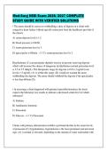 Med-Surg HESI Exam 2026&sol;2027 COMPLETE&NewLine;STUDY GUIDE WITH VERIFIED SOLUTIONS