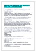 Med-Surg HESI Exam&colon; 2026&sol;2027 ACTUAL TEST&NewLine;BANK WITH CORRECT ANSWERS