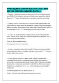 Med-Surg HESI Exam SCRIPT 2026&sol;2027 WITH&NewLine;EXPERT-VERIFIED ANSWERS RATED A&plus;