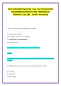 OHIO FOOD SAFETY INSPECTOR EXAM PRACTICE QUESTIONS AND CORRECT ANSWERS &lpar;VERIFIED ANSWERS&rpar; PLUS RATIONALES 2026 Q&A &vert; INSTANT DOWNLOAD