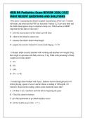 HESI RN Pediatrics Exam REVIEW 2026&sol;2027&NewLine;MOST RECENT QUESTIONS AND SOLUTIONS