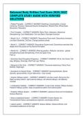 Balanced Body Written Test Exam 2026&sol;2027&NewLine;COMPLETE STUDY GUIDE WITH VERIFIED&NewLine;SOLUTIONS