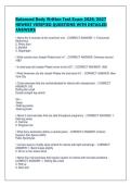 Balanced Body Written Test Exam 2026&sol;2027&NewLine;NEWEST VERIFIED QUESTIONS WITH DETAILED&NewLine;ANSWERS