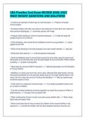 CDA Practice Test Exam REVIEW 2026&sol;2027&NewLine;MOST RECENT QUESTIONS AND SOLUTIONS