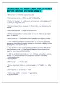 CDA Practice Test Exam SCRIPT 2026&sol;2027 WITH&NewLine;EXPERT-VERIFIED ANSWERS RATED A&plus;