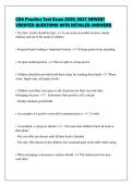 CDA Practice Test Exam 2026&sol;2027 NEWEST&NewLine;VERIFIED QUESTIONS WITH DETAILED ANSWERS