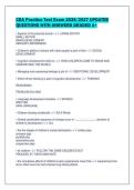 CDA Practice Test Exam 2026&sol;2027 UPDATED&NewLine;QUESTIONS WITH ANSWERS GRADED A&plus;&NewLine;