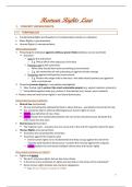 Uitbundige samenvatting Human Rights Law 2025&sol;2026 met uitgebreide bespreking arresten