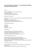 BIO 110 LECTURE EXAM 1 &lpar;CHAPTERS 1&comma; 2&comma; 3 & 4&rpar; QUESTIONS AND ANSWERS &vert; COMPLETE STUDY GUIDE 2026&sol;2027