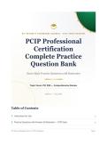 PCIP &ndash; PCI Professional Certification 2026&sol;2027 &ndash; Complete Practice Question Bank with Verified Answers & Rationales&NewLine;&NewLine;