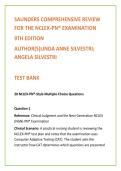 SAUNDERS NCLEX-PN&reg; 9TH EDITION TEST BANK &vert; ALL 70 CHAPTERS COVERED &vert; 500&plus; NGN-STYLE QUESTIONS WITH RATIONALES &vert; SILVESTRI 2026