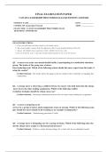 VATI RN LEADERSHIP PROCTORED EXAM 99&plus; COMPLETE EXAM QUESTIONS AND ANSWERS 100&percnt; VERIFIED A&plus; GRADE ASSURED&excl;&excl;&excl;&excl;&excl; NEW LATEST UPDATE&excl;&excl;&excl;&excl;