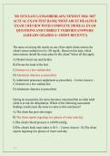 NR 325 EXAM 2 &lpar;CHAMBERLAIN&rpar; NEWEST 2026&sol; 2027 &NewLine;ACTUAL EXAM TEST BANK&vert; NR325 ADULT HEALTH II &NewLine;EXAM 2 REVIEW WITH COMPLETE 250 REAL EXAM &NewLine;QUESTIONS AND CORRECT VERIFIED ANSWERS&sol; &NewLine;ALREADY GRADED A&plus; &lpar;MOST RECENT&excl;&excl;&rpar; 