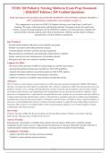 NURS 328 Pediatric Nursing COMPLETE TEST BANK &lpar;Exam 1 & 2&rpar; &vert; 250&plus; Verified Q&A with Rationales &vert; 2026-2027 Updated