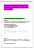 NSG HESI Comprehensive Exam 3 &vert; 126 &NewLine;Questions and Answers &vert; 2026 Update &vert; &NewLine;100&percnt; Correct&period;