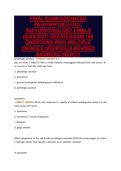 FINAL EXAM ADVANCED&NewLine;PATHOPHYSIOLOGY&comma;&NewLine;PATHOPHYSIOLOGY FINALS&NewLine;&lpar;2026&sol;2027&rpar; UPDATE&vert;EXAM 160&NewLine;QUESTIONS WITH MULTIPLE&NewLine;CHOICES &vert;VERIFIED & REVISED&NewLine;ANSWERS &lpar;NEW&rpar;&excl;&excl;&excl;