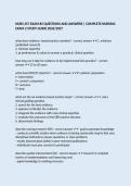 NURS 257 EXAM &num;2 QUESTIONS AND ANSWERS &vert; COMPLETE NURSING EXAM 2 STUDY GUIDE 2026&sol;2027