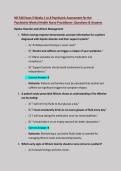 NR 548 Exam 3 &colon;Weeks 1 to 8 &colon;Psychiatric Assessment for the&NewLine;Psychiatric-Mental Health Nurse Practitioner &colon;Questions & Answers&colon; Updated A&plus; Score Solution