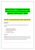 NUR 555 Quiz 1 &vert; Complete Questions&comma; &NewLine;Correct Answers and Rationales &vert; 2026 &NewLine;Updated &vert; 100&percnt; Correct - SNHU