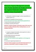 Minnesota Property Management Licensing&NewLine;Exam Practice Questions & &lbrack;Verified Answers&rsqb;&comma;&NewLine;Plus Explained Rationales&vert;2026 Latest&NewLine;Update&vert; Instant Download PDF