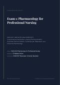 NUR 2474 EXAM 1 ACTUAL 2026&sol;2027 &vert; Pharmacology for Professional Nursing &vert; Verified Q&A &vert; Rasmussen &vert; Pass Guaranteed - A&plus; Graded&NewLine;&NewLine;