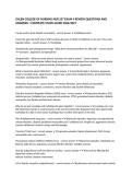 GALEN COLLEGE OF NURSING NUR 257 EXAM 4 REVIEW QUESTIONS AND ANSWERS &vert; COMPLETE STUDY GUIDE 2026&sol;2027
