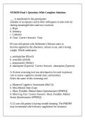 NUR650 Final 1 Questions With Complete Solutions