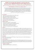 BIOD 171 Essential Microbiology Lab Exam Practice&colon; 250 Q&A with Rationales for 2026&sol;2027&NewLine;&NewLine;