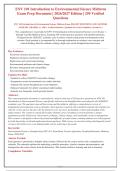 ENV 101 Introduction to Environmental Science &vert; StraighterLine &vert; Complete Exam Bank &lpar;Exams 1-4 & Midterm&rpar; &vert; 250&plus; Q&A with Rationales &vert; 2026&sol;2027 Edition