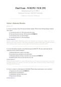 NUR 2392 FINAL EXAM ACTUAL 2026&sol;2027 &vert; Multidimensional Care II &sol; MDC 2 &vert; Verified Q&A &vert; Rasmussen &vert; Pass Guaranteed - A&plus; Graded&NewLine;&NewLine;