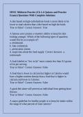 HNSC Midterm Practice &lpar;Ch 1-4 Quizzes and Practice Exams&rpar; Questions With Complete Solutions&NewLine;&NewLine;