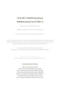 NUR 2392 FINAL EXAM STUDY BUNDLE 2026&sol;2027 &vert; Multidimensional Care II &sol; MDC 2 &vert; Verified Q&A &vert; Rasmussen &vert; Pass Guaranteed - A&plus; Graded