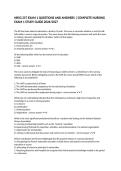 NRSG 257 EXAM 1 QUESTIONS AND ANSWERS &vert; COMPLETE NURSING EXAM 1 STUDY GUIDE 2026&sol;2027
