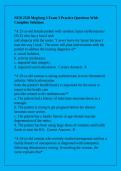 NUR 2520 MegSurg 2 Exam 3 Practice Questions With Complete Solutions