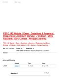 PSYC 140 Module 1 Exam &vert; Questions & Answers &vert; Respondus LockDown Browser &plus; Webcam &vert; 2026 Updated &vert; 100&percnt; Correct &vert; Portage Learning      