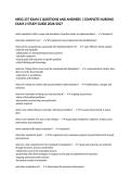 NRSG 257 EXAM 2 QUESTIONS AND ANSWERS &vert; COMPLETE NURSING EXAM 2 STUDY GUIDE 2026&sol;2027