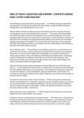 NRSG 257 EXAM 2 QUESTIONS AND ANSWERS &vert; COMPLETE NURSING EXAM 2 STUDY GUIDE 2026&sol;2027